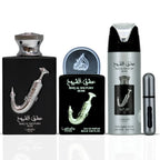 Lattafa Pride Ishq Al Shuyukh Silver Giftset EDP 100ml + 20ml + Deodorant 200ml
