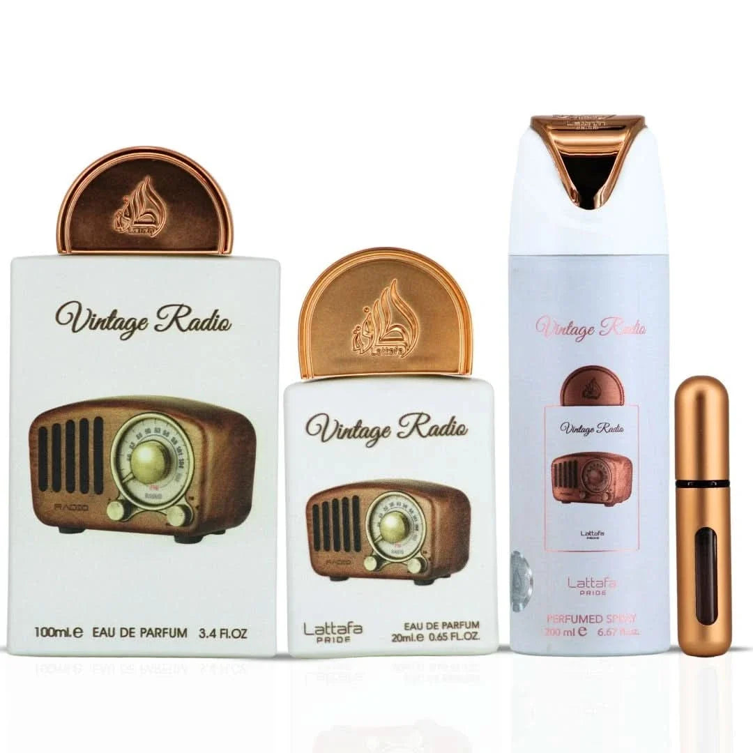 Lattafa Pride Vintage Radio Giftset EDP