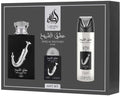 Lattafa Pride Ishq Al Shuyukh Silver Giftset EDP 100ml + 20ml + Deodorant 200ml