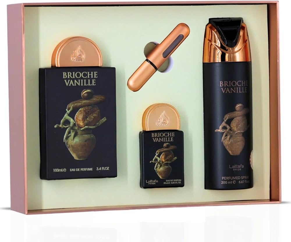 Lattafa Pride Brioche Vanille Giftset EDP 100ml + 20ml + Deodorant 200ml Unisex Fragnance