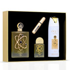 Lattafa Pride Tharwah Gold Giftset EDP 100ml + 20ml + Deodorant 200ml Women Fragnance
