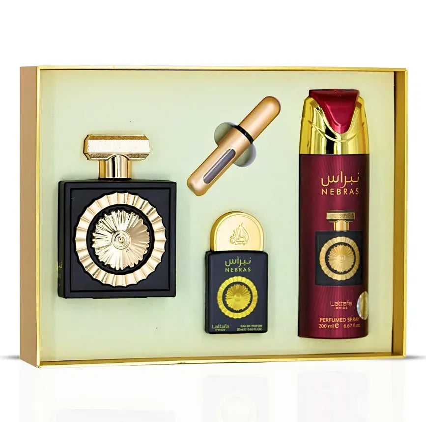 Lattafa Pride Nebras Giftset EDP 100ml + 20ml + Deodorant 200ml Unisex Fragnance