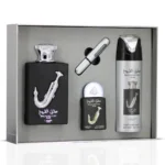 Lattafa Pride Ishq Al Shuyukh Silver Giftset EDP 100ml + 20ml + Deodorant 200ml - Image 2