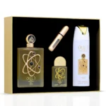 Lattafa Pride Tharwah Gold Giftset EDP 100ml + 20ml + Deodorant 200ml Women Fragnance - Image 2